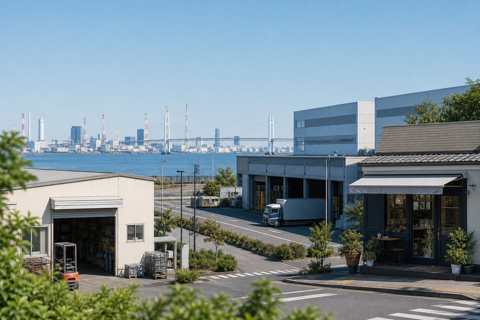 木更津周辺の地域産業を表す生成画像